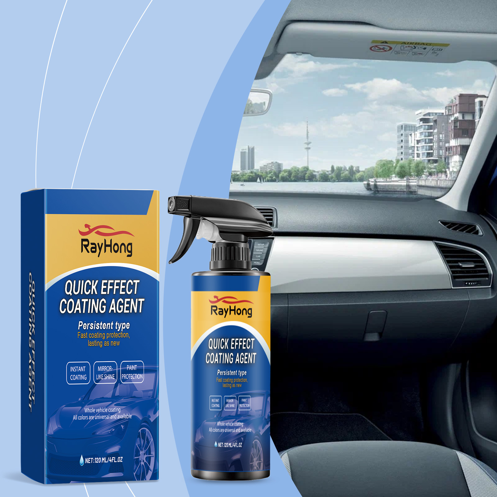 Car Wax Ceramic Coating - Spray do ceramizacji samochodu, szybka nano