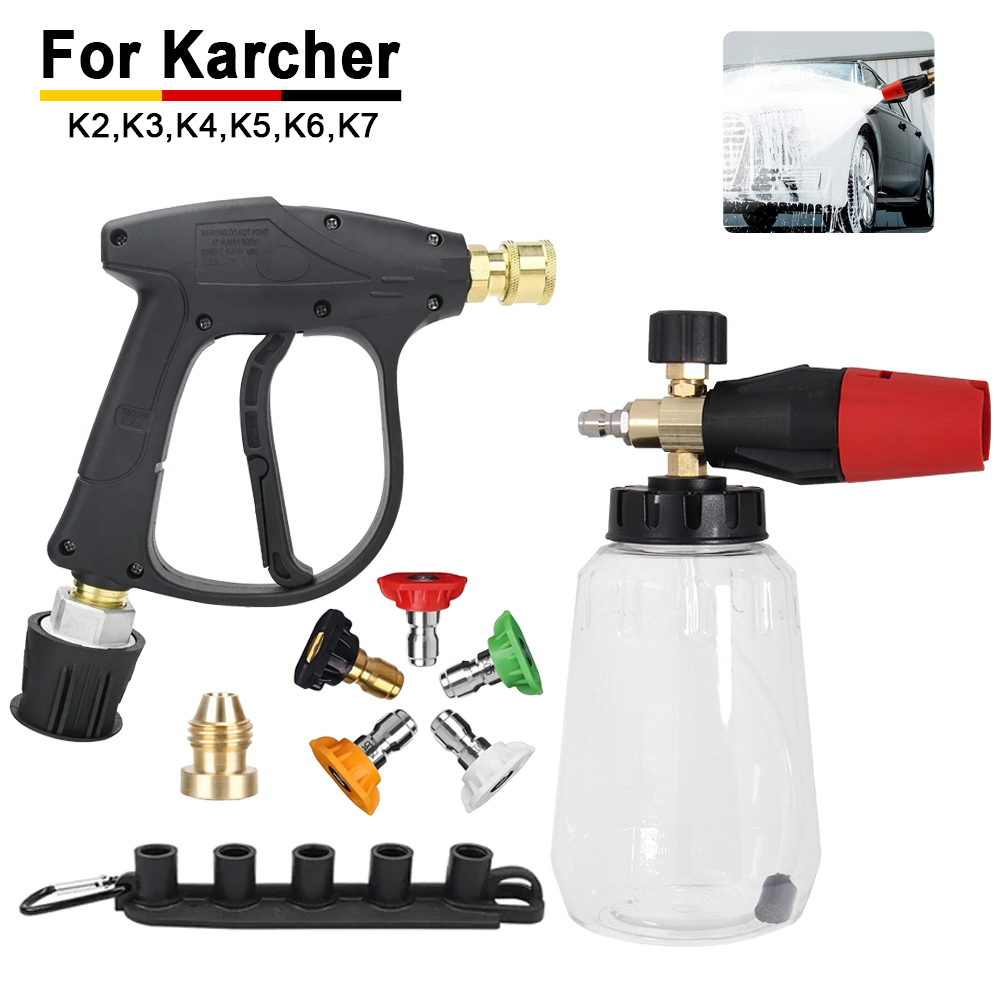 Pressure Washer Foam Gun - Zestaw do pianownicy kompatybilny z Karcher