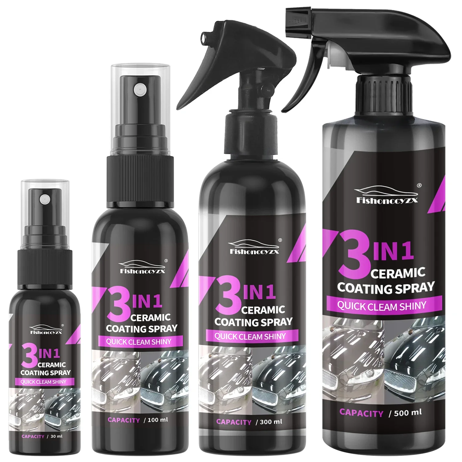 Car Wax Ceramic Coating - Spray ceramiczny 3 w 1 do