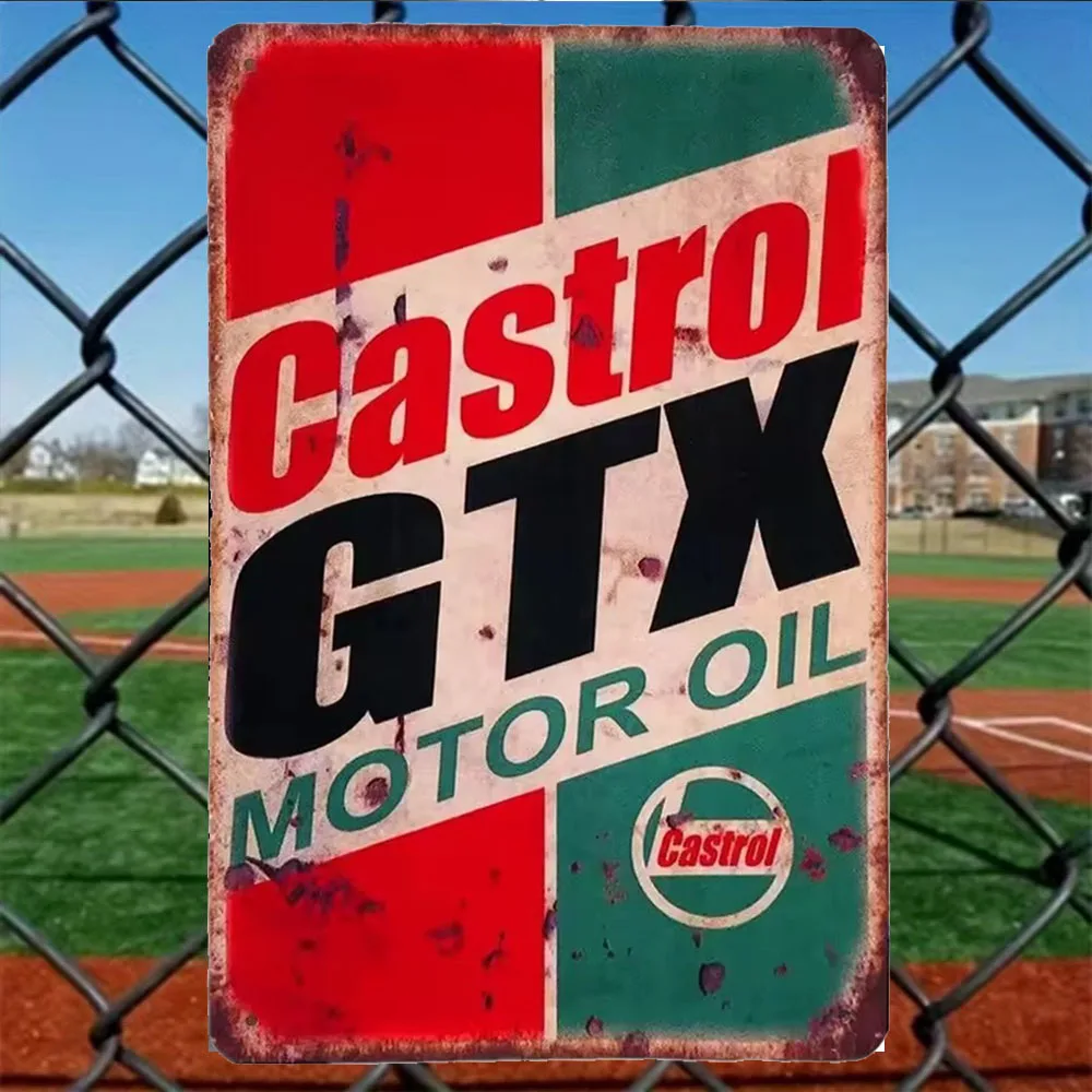 Vintage'owa blaszana tabliczka – Castrol Oil Gtx recenzja i cena